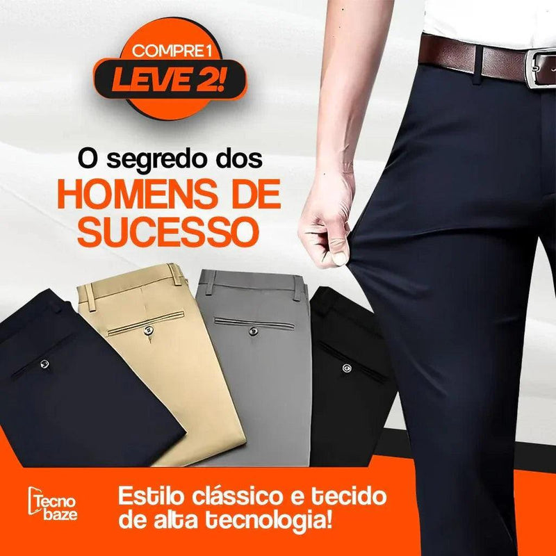 COMPRE 1 E LEVE 2 |  Calça Social Clássica Alfaiataria Gentleman 2024