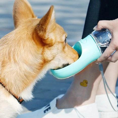 Garrafa Portátil para Pets 4 em 1