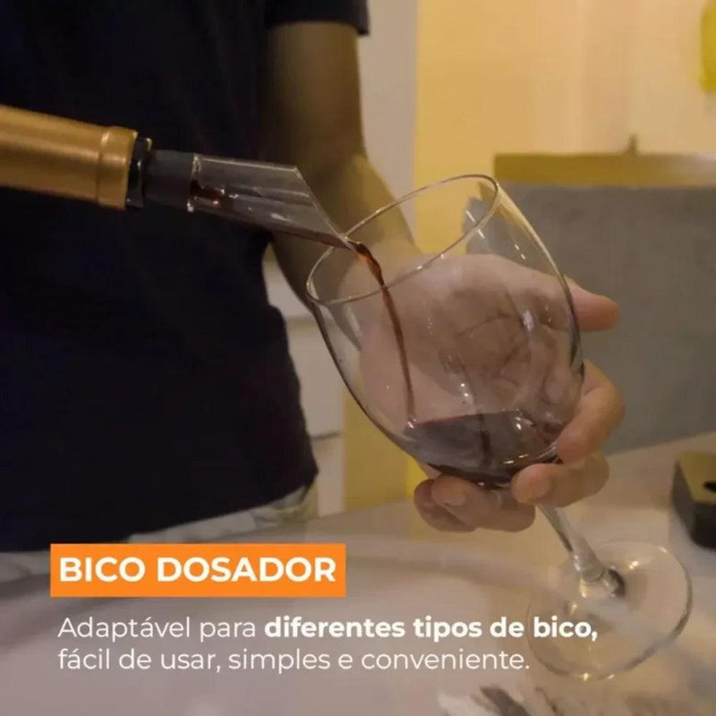 Abridor de Vinho Elétrico ORIGINAL + 3 Brindes Grátis